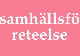 Synonym samhällsföreteelse