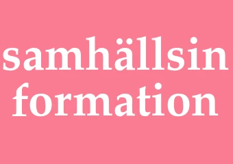 Synonym samhällsinformation