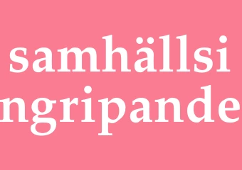 Synonym samhällsingripande