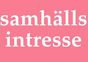 Synonym samhällsintresse