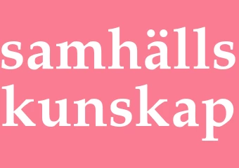 Synonym samhällskunskap