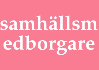 Synonym samhällsmedborgare