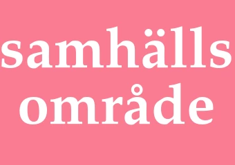 Synonym samhällsområde