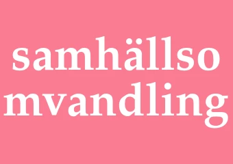 Synonym samhällsomvandling