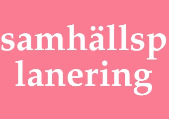 Synonym samhällsplanering