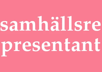 Synonym samhällsrepresentant