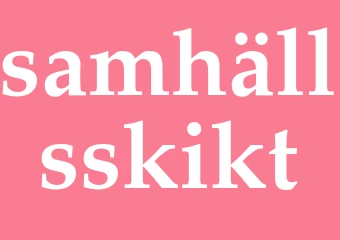 Synonym samhällsskikt