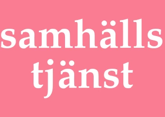Synonym samhällstjänst