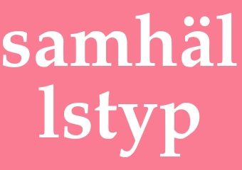 Synonym samhällstyp