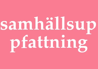 Synonym samhällsuppfattning