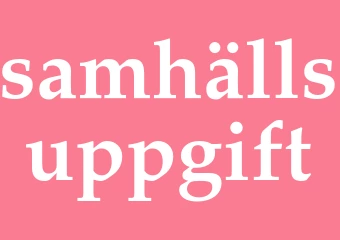 Synonym samhällsuppgift