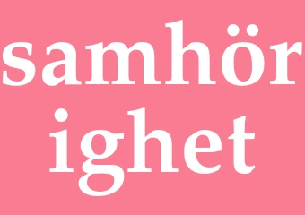 Synonym samhörighet