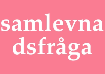 Synonym samlevnadsfråga