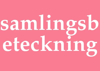 Synonym samlingsbeteckning