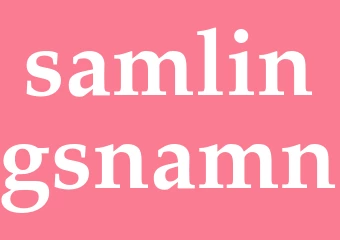 Synonym samlingsnamn