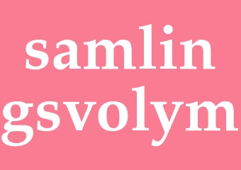 Synonym samlingsvolym
