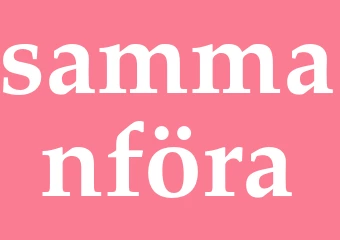 Synonym sammanföra