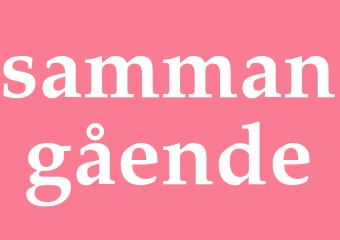 Synonym sammangående