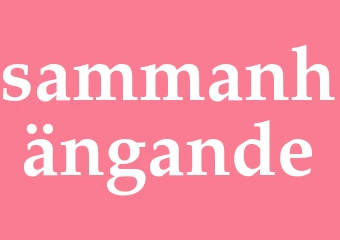 Synonym sammanhängande