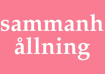Synonym sammanhållning