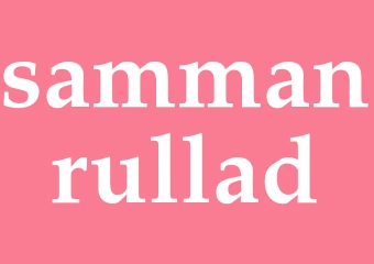Synonym sammanrullad