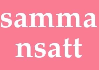 Synonym sammansatt