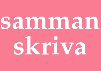 Synonym sammanskriva