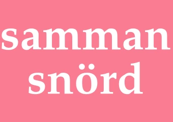Synonym sammansnörd