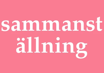 Synonym sammanställning