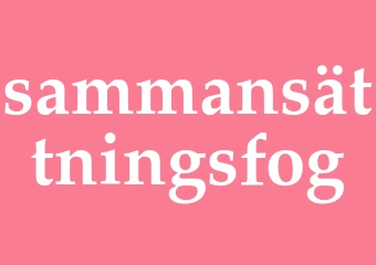Synonym sammansättningsfog