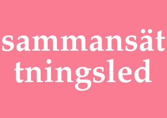 Synonym sammansättningsled
