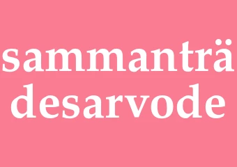 Synonym sammanträdesarvode