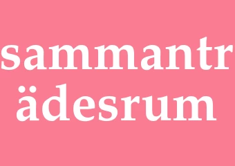 Synonym sammanträdesrum