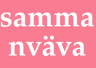 Synonym sammanväva
