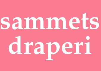 Synonym sammetsdraperi