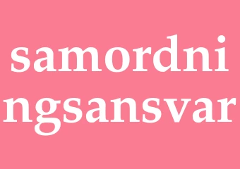 Synonym samordningsansvar