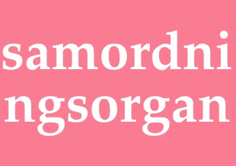 Synonym samordningsorgan