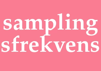 Synonym samplingsfrekvens