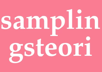 Synonym samplingsteori