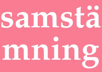 Synonym samstämning