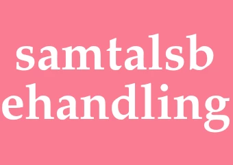 Synonym samtalsbehandling