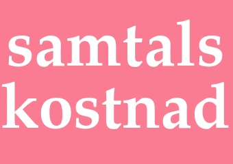 Synonym samtalskostnad