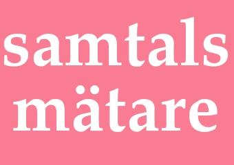 Synonym samtalsmätare