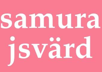 Synonym samurajsvärd