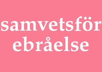 Synonym samvetsförebråelse