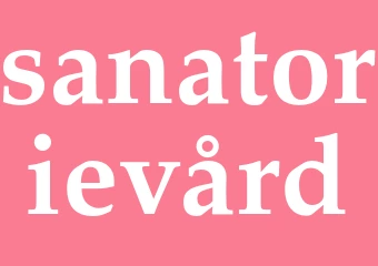 Synonym sanatorievård