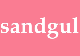 Synonym sandgul