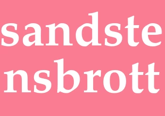Synonym sandstensbrott