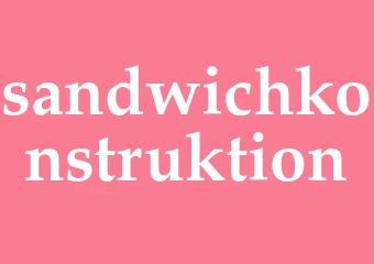 Synonym sandwichkonstruktion