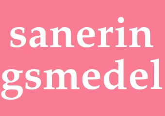 Synonym saneringsmedel
